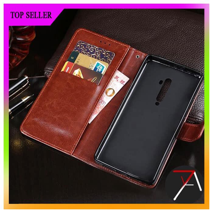 OPPO RENO2F RENO 2F FLIP WALLET DOMPET KULIT LEATHER COVER CASE CASING