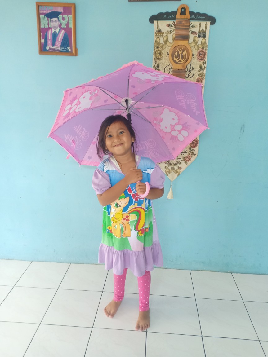 Promo Payung Anak Karakter Hello Kitty Pink