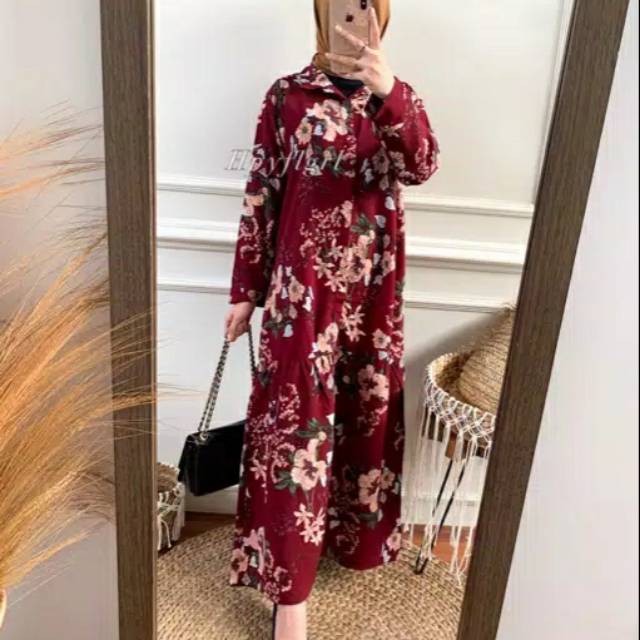MARISA DRESS (MOTIF BUNGA BESAR)