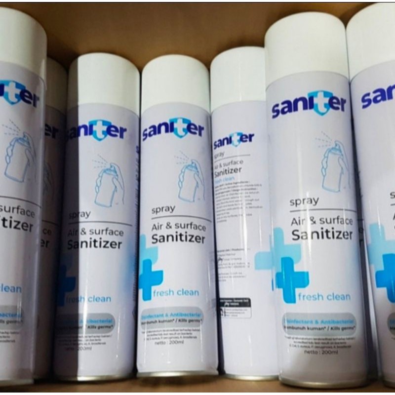 SANITIZER SANITER SPRAY 200ML SPRAY AEROSOL DESINFECTAN SPRAY