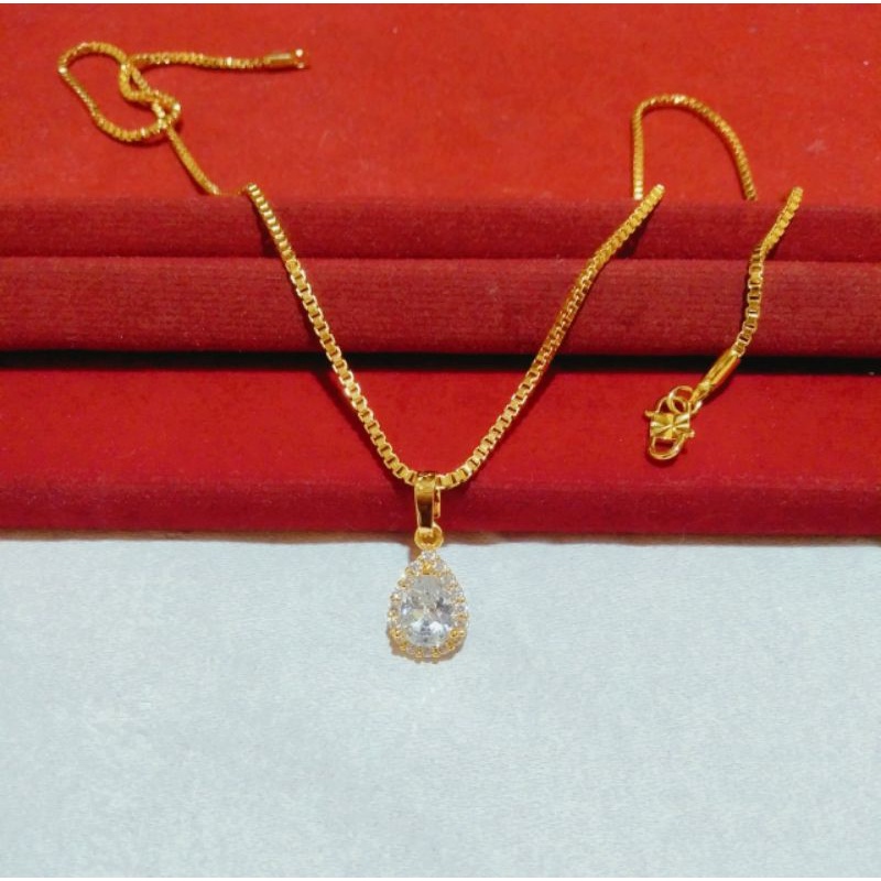 Kalung Dubay Arab Emas  Lapis 24K / perhiasan Imitasi