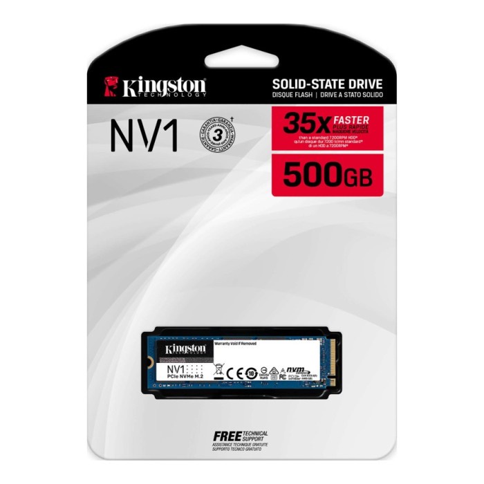 SSD Kingston NV1 500GB - SSD M.2 NVMe PCIe