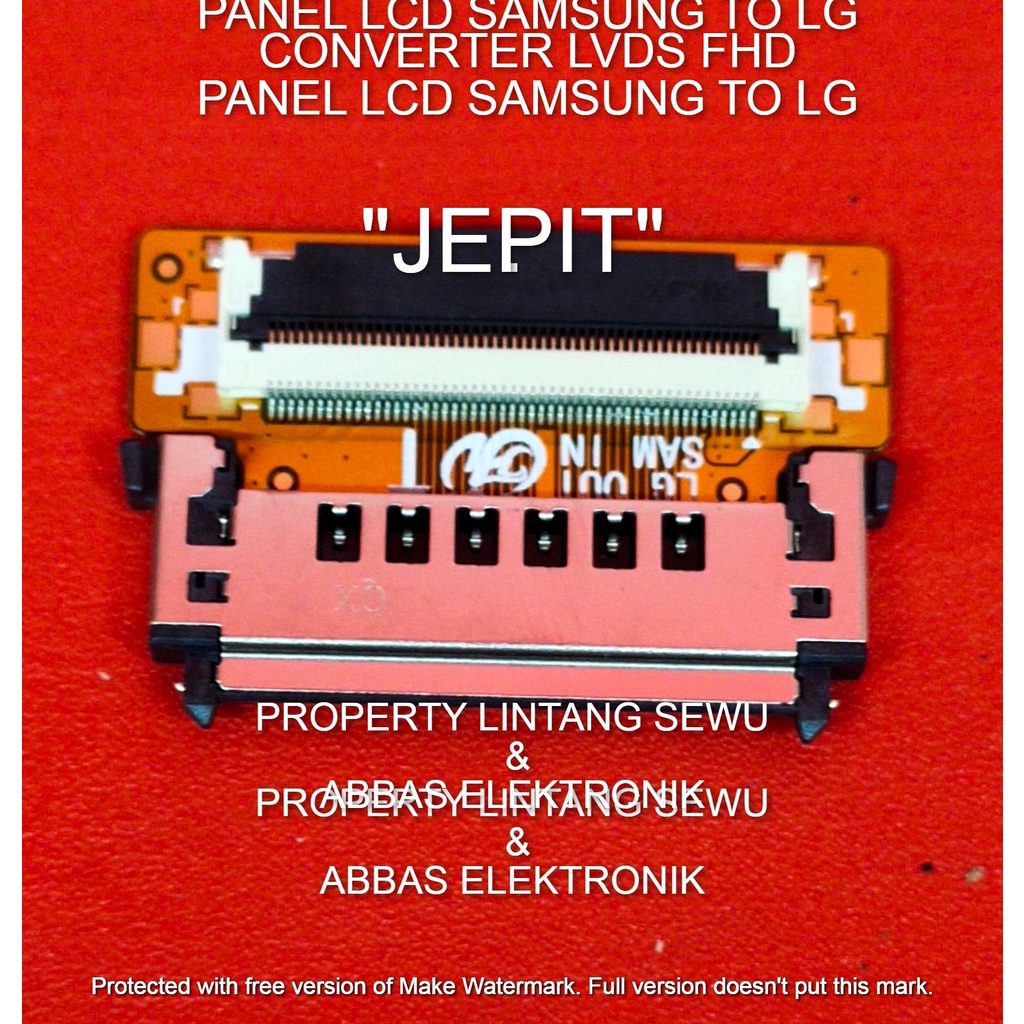 CONVERTER LVDS 51 pin FHD SAMSUNG TO LG KONVERTER LVDS PANEL LCD FHD SAMSUNG KE LG 51 PIN