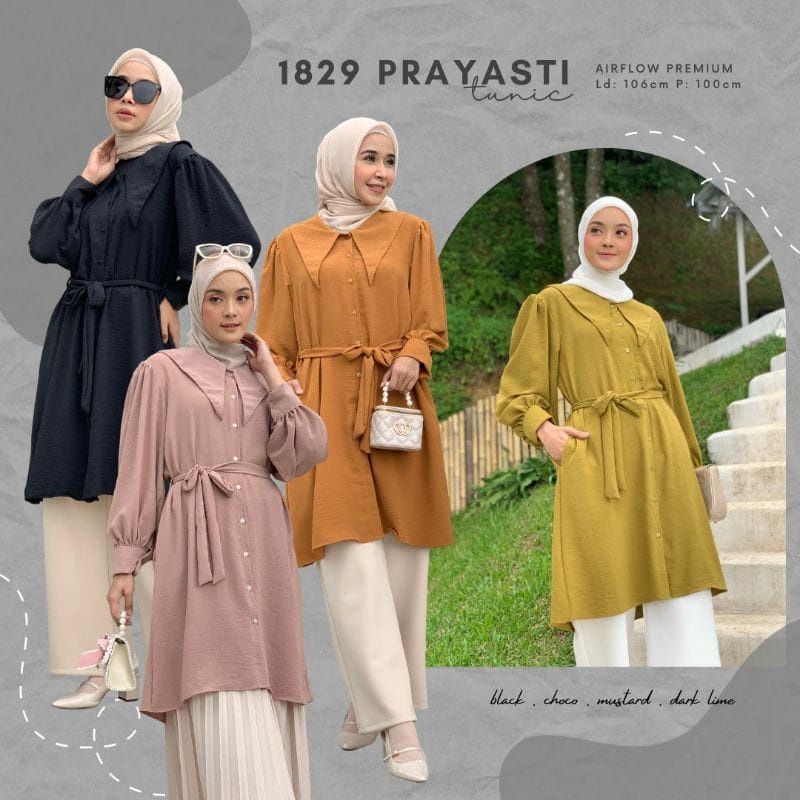 PRAYESTI TUNIK / ATASAN WANITA / ATASAN KERJA