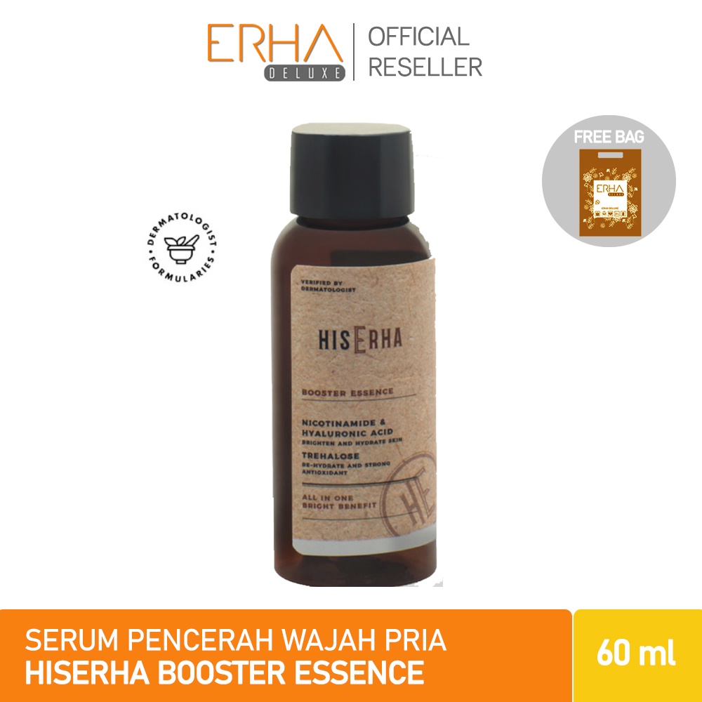 HIS ERHA Serum Wajah Pria Booster Essence - Serum Pencerah dgn Niacinamide