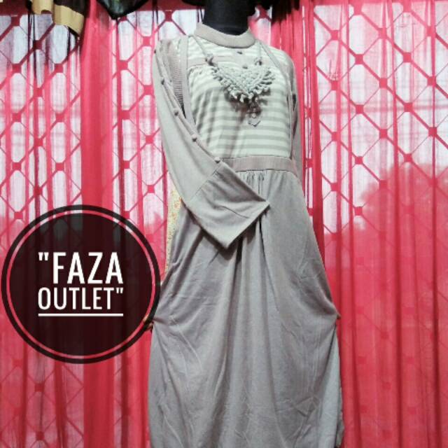 Gamis bahan kaos tebal