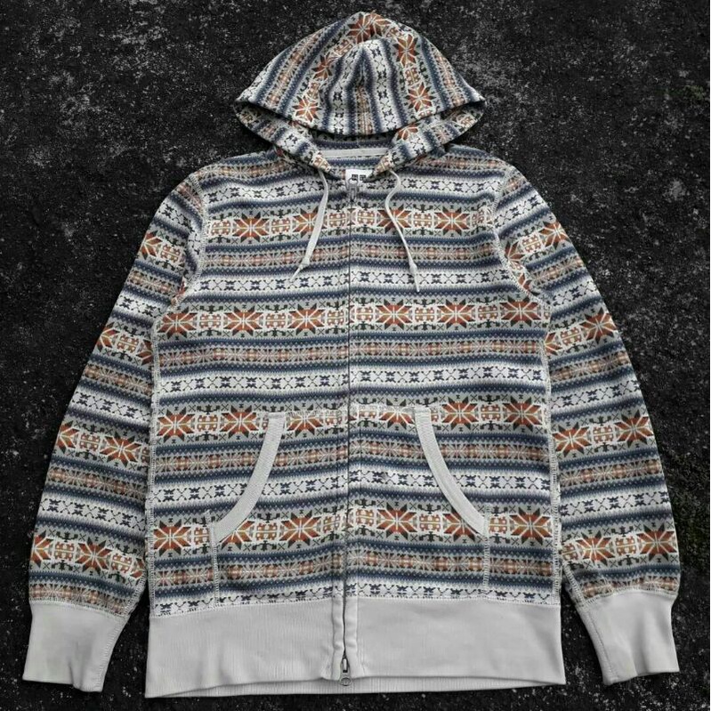 zip hoodie uniqlo navajo motif