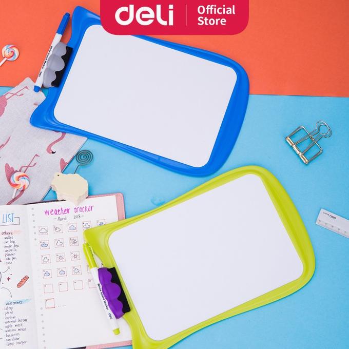 

BAYAR DITEMPAT Deli White Board\Papan Tulis Anak Dengan 2 Sisi Dapat Ditulis E8703 /ALAT TULIS AESTHETIC/ALAT TULIS SEKOLAH/ALAT TULIS SET/ALAT TULIS LUCU/ALAT TULIS KANTOR