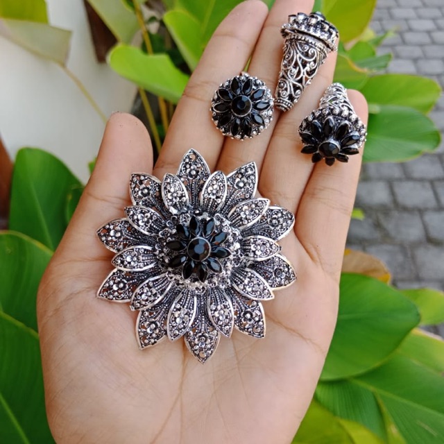 Set alpaka bros perak bali