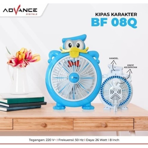 ADVANCE Kipas Angin Meja 8 Inch Donal Bebek BF 08Q - Garansi 1 Tahun