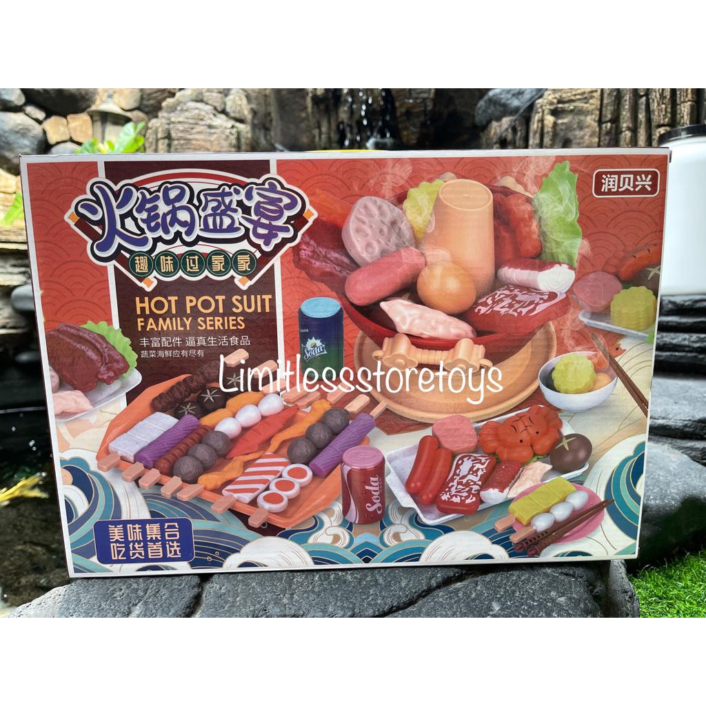 Mainan Pretend play fastfood DIMSUM, KFC, BBQ, HOTPOT / Pretend Play