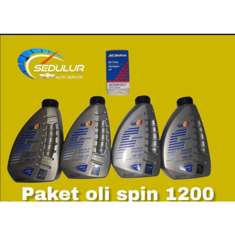 Paket oli,Q8,Chevrolet,Spin,Spin 1.200 CC,Dexos 2