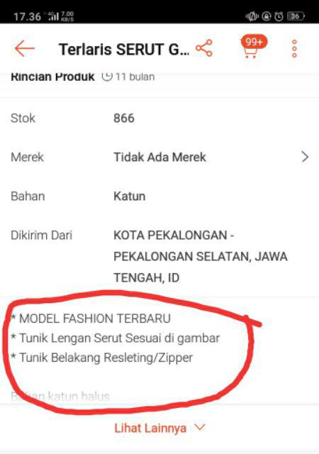 Terlaris Serut Genes Jelita Tunic Navbor Yelbor Whitbor Creambor Tunik Batik Modern Hrb030 Dolbi Dob