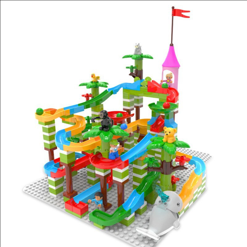 Lego Duplo Alike Water Slide 1065 Marble Run 440 pcs