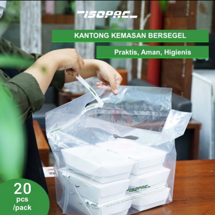 

Ginger- Kantong Kemasan Bersegel Isopac Ukuran XL / Delivery bag