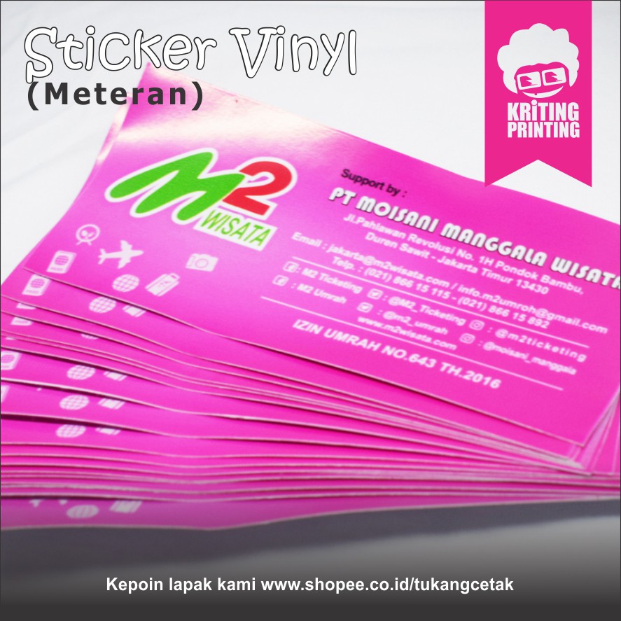 

Cetak Sticker Vinyl & Transparant Meteran (FREE DESIGN)