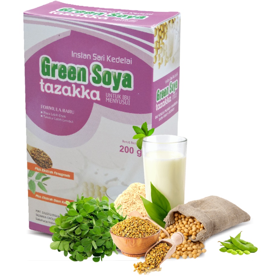 

Susu Kedelai Grean Soya Ibu Menyusui Pengolahan susu kedelai bubuk sebagai nutrisi ibu menyusui ini sudah menggunakan standar CPOTB, SNI dan ISO