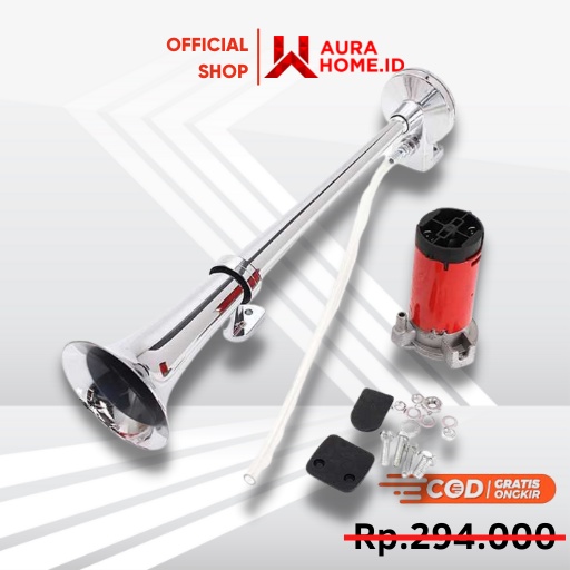 Klakson Trompet Mobil Loud Air Horn 150 dB 12 V / Klakson Terompet Trompet Mobil Corong Dinamo Carry