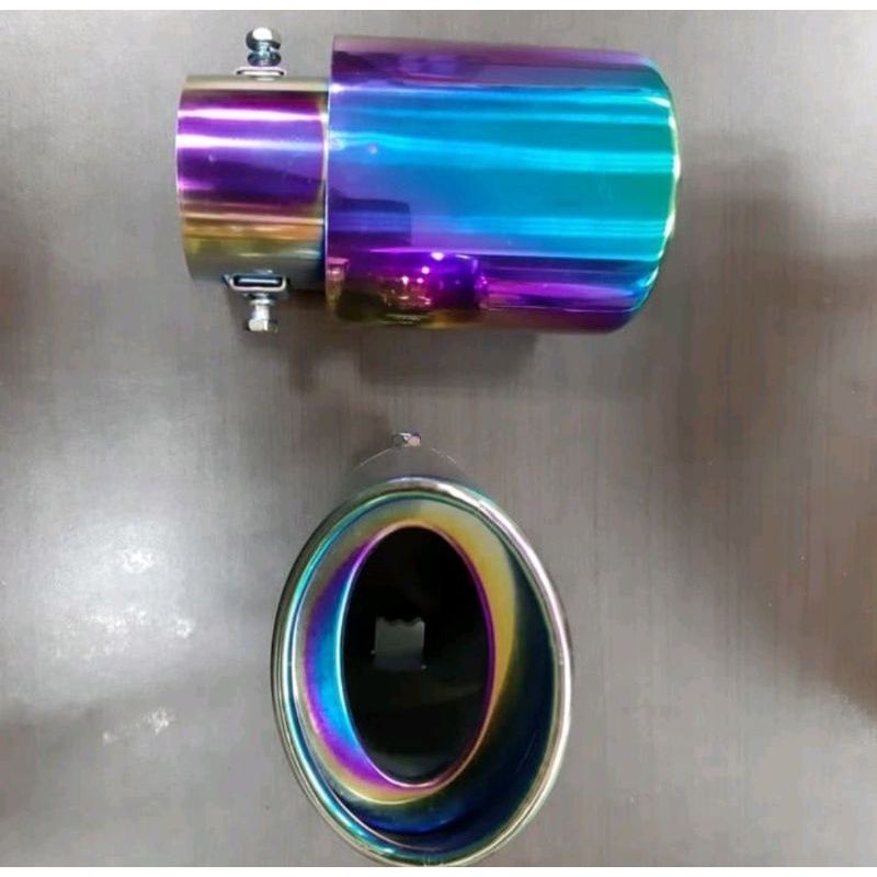 Knalpot Mobil MARCH Muffler Full Pelangi Model Lurus