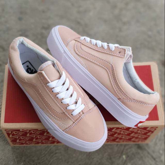 pink yellow blue vans
