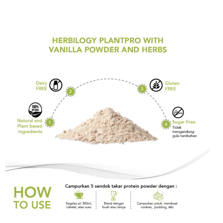 Herbilogy PlantPro Powder Vanilla (Plant Protein) 280 g