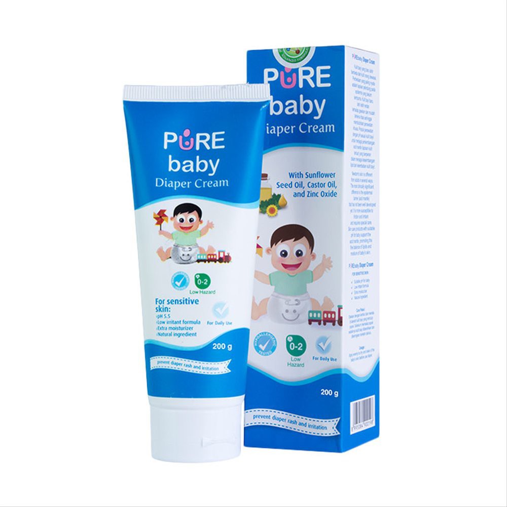 PURE BABY DIAPER CREAM 200G ECG096 / KRIM PENCEGAH RUAM POPOK