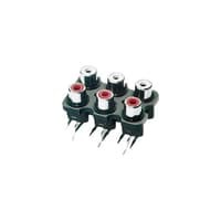 Soket / Socket RCA 6 Pin Bell - Tancap PCB