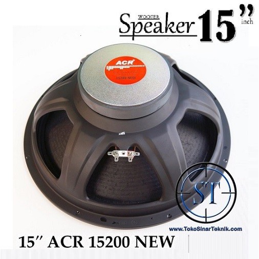 Speaker 15 inch ACR Full Range 50W 8 Ohm 15200 New 15&quot;