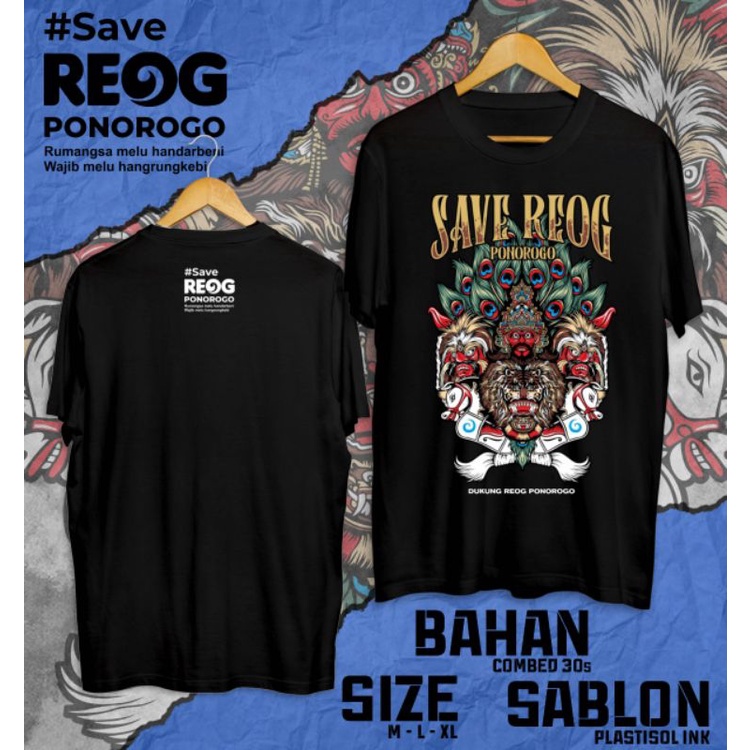 KAOS PSHT SAVE REOG PONOROGO SABLON PLASTISOL KAIN COMBET 30s