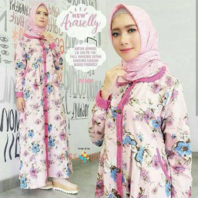 GAMIS SYARI ANNAJAH CAPUCCINO 900GR 110 140 ALLSIZE GAMIS SYARI BUSUI CADAR CREPE HQ POLOS MURAH I.