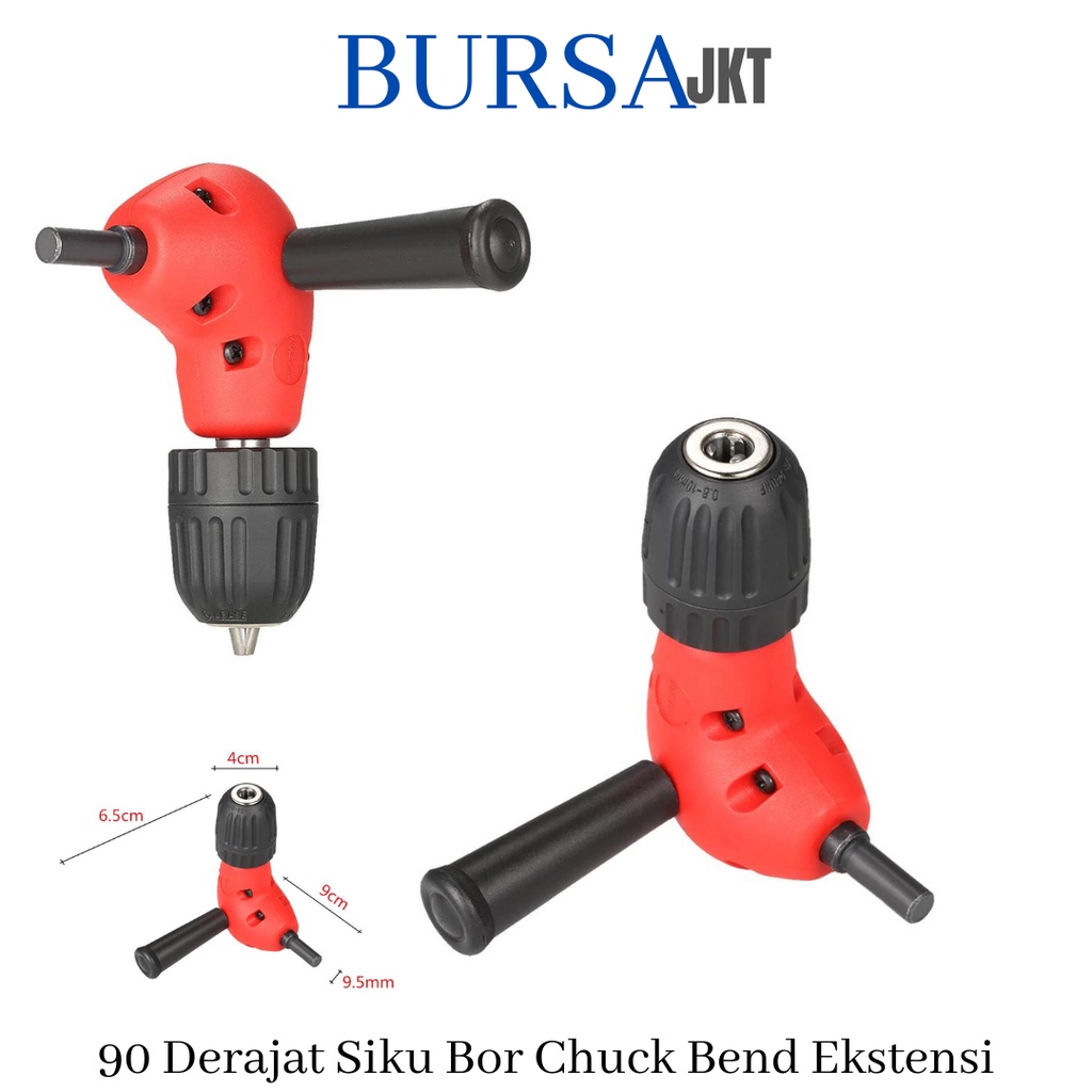 ELBOW DRILL EXTENTION 10 MM ADAPTOR SAMBUNGAN KEPALA BOR MODEL L