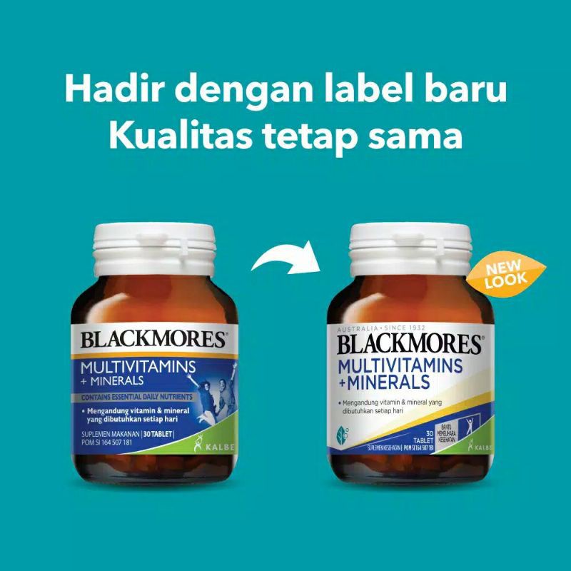 Ready Stok Blackmores Multivitamin Mineral 30 Tablet Shopee Indonesia