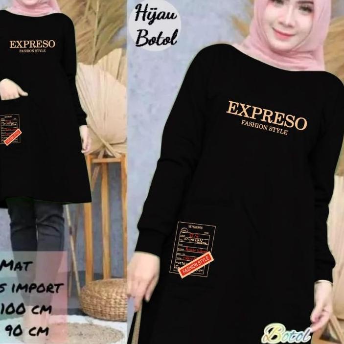 ™ TUNIK WANITA TERBARU 2021 KEKINIAN / TUNIK KAOS PANJANG/TUNIK WANITA DEWASA ATASAN MOTIF EXPRESO/T
