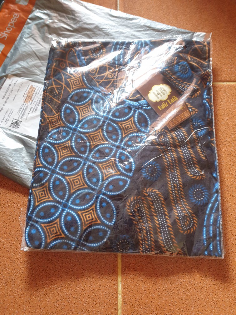 Maura Couple Sania Ruffle Batik Couple Ori Ndoro Jowi Garansi Termurah, Motif Seno Biru