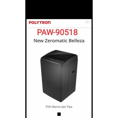 MESIN CUCI POLYTRON 1 TABUNG 9 KG PAW 90518