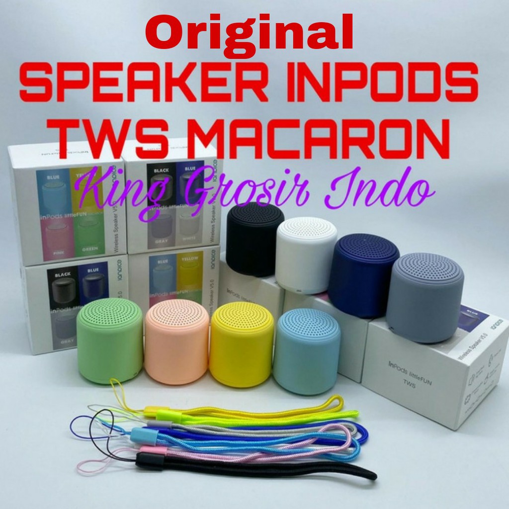 Speaker Bluetooth Macaron Inpods 12 Original Wireless Speaker V5.0 Inpods Tws