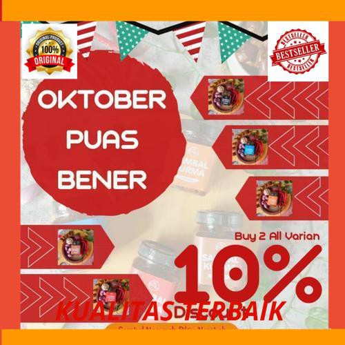 

New OKTOBER PUAS BENER!! Beli 2 Sambal teri/tongkol/cumi DISC 10%