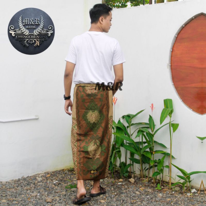 Sarung Batik Pria Motif Terompah Az Zahir Sarung Pria Dewasa