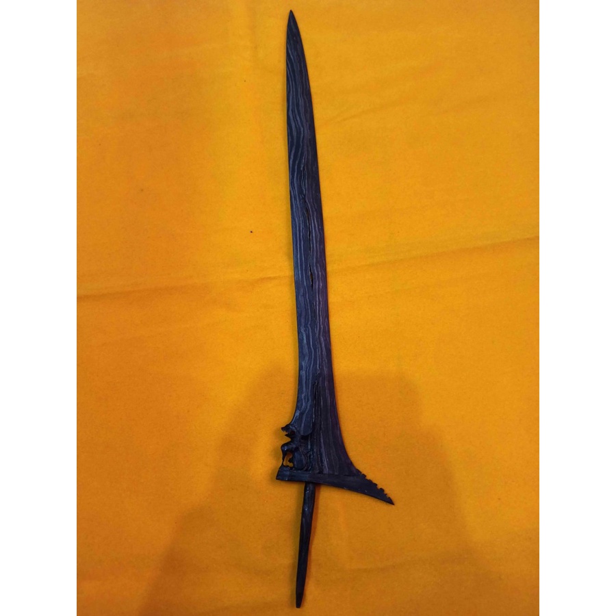 Keris Lurus Ombyang Jimbe Pamor Kulit Semangka  Koleksi Antik