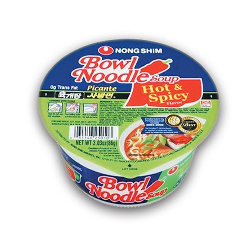 

NONGSHIM Bowl Noodle Soup Hot & Spicy 86Gr [ORIGINAL KOREA 100%]