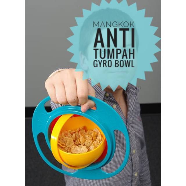 MANGKOK ANTI TUMPAH GYRO BOWL mangkuk snack makan bayi anak