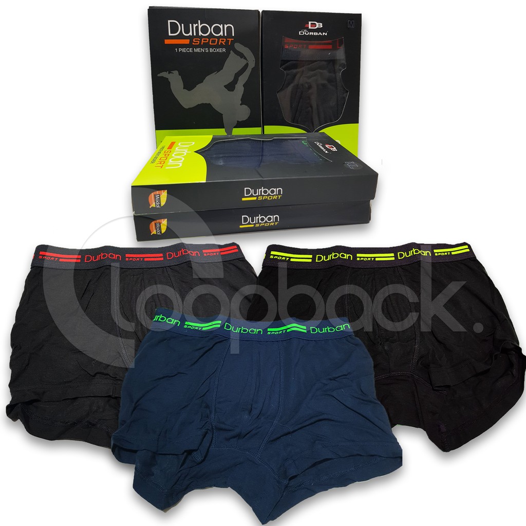 Durban Celana Dalam Boxer Pria - DURBAN Sport DU 669C 1 Box isi 1 pcs