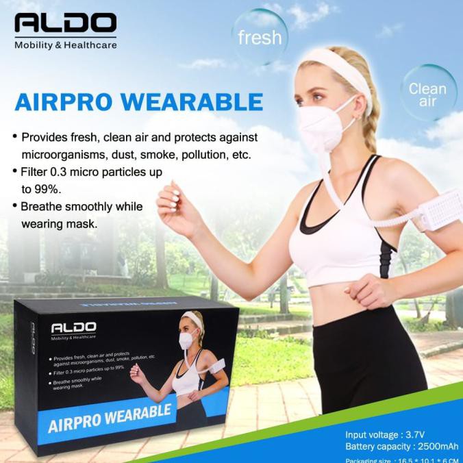 Broad Airpro Mask Masker Hepa Filter Respirator - Hitam