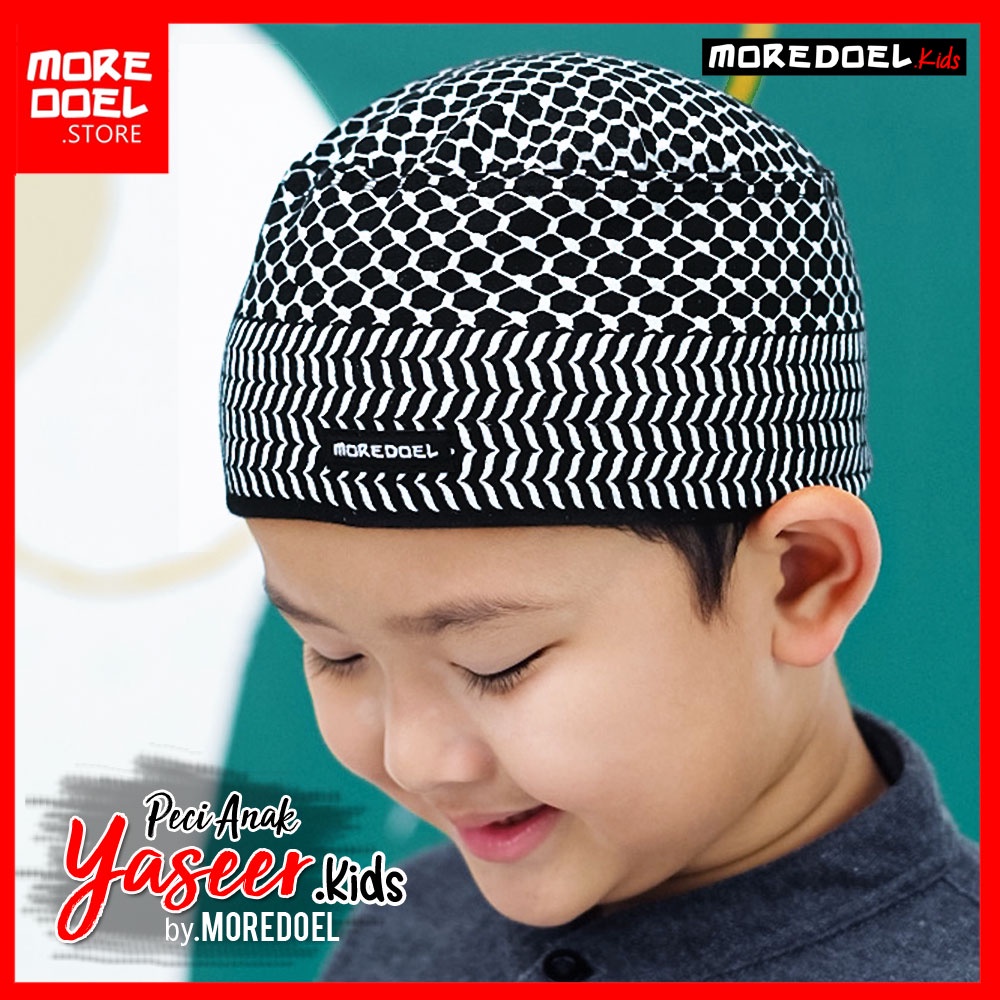 Peci Anak Motif Sorban Yaseer By Moredoel Lucu dan Elegant dan Mudah dilipat