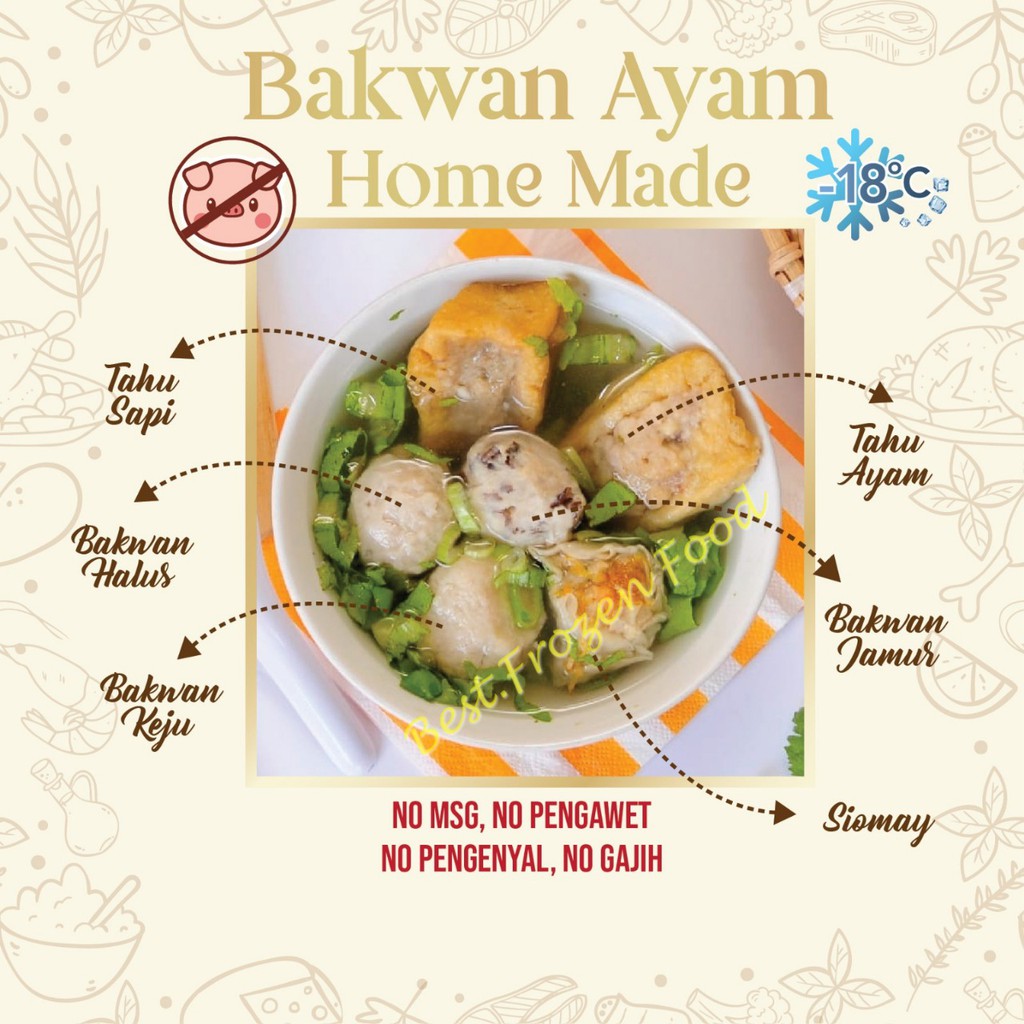 

Frozen Bakwan Ayam Home Made