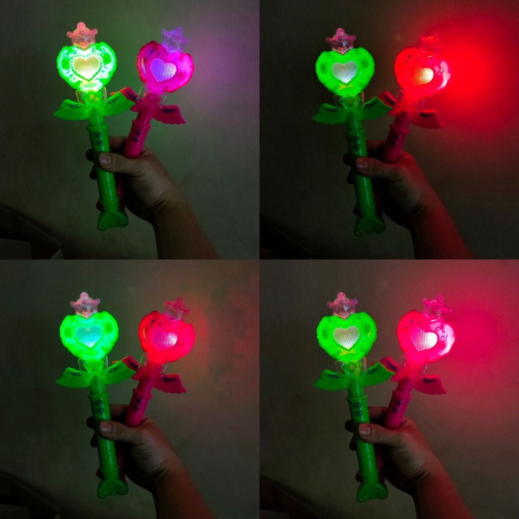 Mainan Tongkat Princess Dan Jam Tangan Magic (Musik &amp; Led) FU1129