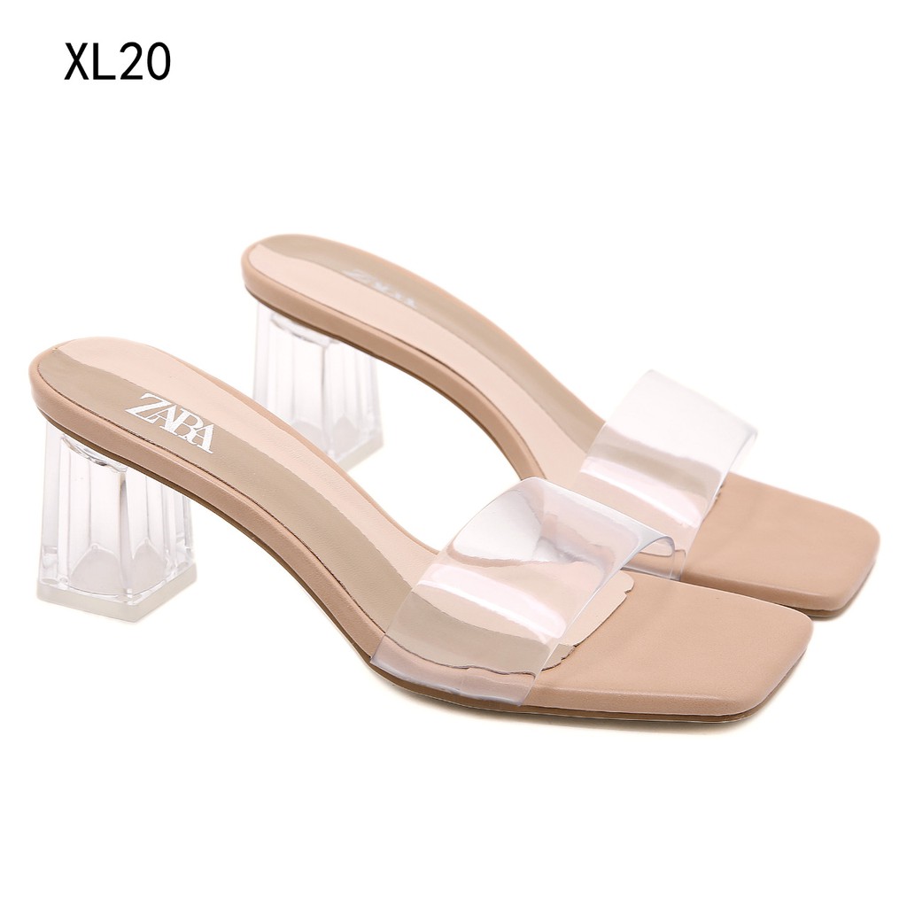 ZR GLASS HEELS SANDALS XL20