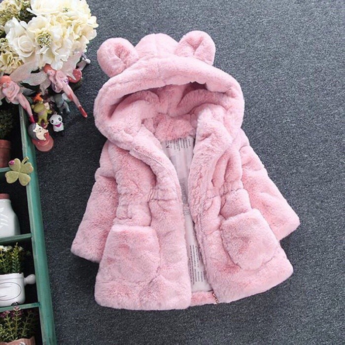 Jaket Bulu tebal bayi dan anak musim dingin Winter Fur jacket kids