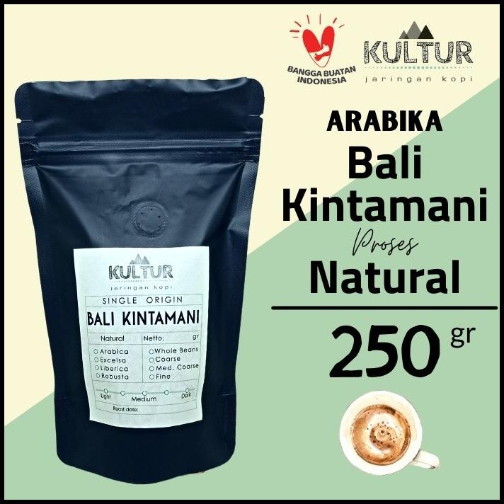 

Coffee Bean Biji Kopi Arabika Bali Kintamani Natural Process 250 Gr