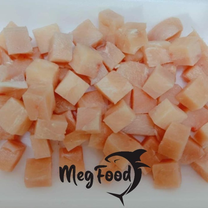 

CHICKEN SAIKORO CUBES STEAK DAGING FILET AYAM BONELESS CUBE 1 KILO